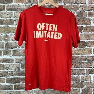 Nike “Often Imitated” Athletic Mens T-Shirt Red